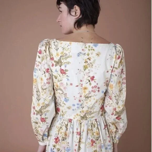 Meadows Marigold Maxi Dress Meadow Flowers Cream - Picture 5 of 13